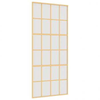 Schiebetür Golden 90x205 cm Matt ESG-Glas und Aluminium