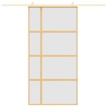 Schiebetür Golden 102,5x205 cm Matt ESG-Glas und Aluminium