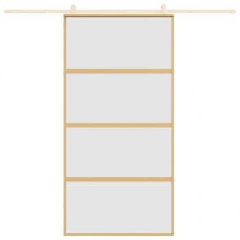 Schiebetür Golden 102,5x205 cm Matt ESG-Glas und Aluminium