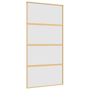 Schiebetür Golden 102,5x205 cm Matt ESG-Glas und Aluminium