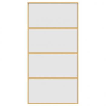 Schiebetür Golden 102,5x205 cm Matt ESG-Glas und Aluminium