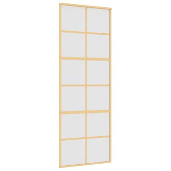 Schiebetür Golden 76x205 cm Matt ESG-Glas und Aluminium