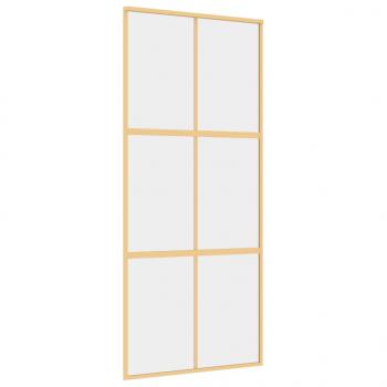 Schiebetür Golden 90x205 cm ESG-Klarglas und Aluminium