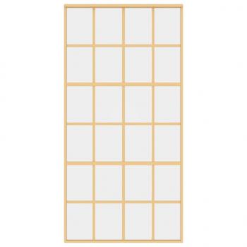 Schiebetür Golden 102,5x205 cm ESG-Klarglas und Aluminium