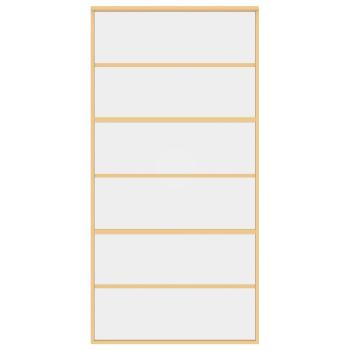Schiebetür Golden 102,5x205 cm ESG-Klarglas und Aluminium
