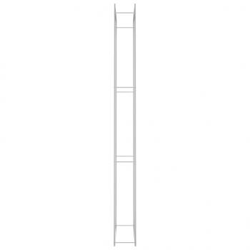 Brennholzregal 110x28x312 cm Edelstahl