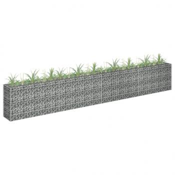 ARDEBO.de -  Gabionen-Hochbeet Verzinkter Stahl 360×30×60 cm
