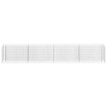  Gabionen-Hochbeet Verzinkter Stahl 360×30×60 cm