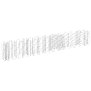 Gabionen-Hochbeet Verzinkter Stahl 360×30×60 cm