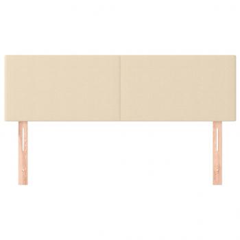 Kopfteile 2 Stk. Creme 72x5x78/88 cm Stoff