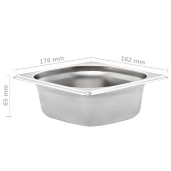 Gastronormbehälter 12 Stk. GN 1/6 65 mm Edelstahl 