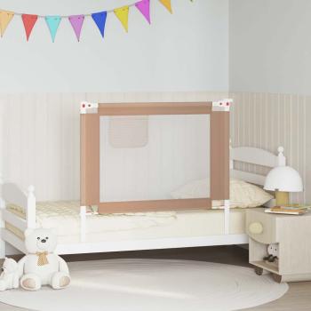 Kleinkind-Bettschutzgitter Taupe 100x25 cm Stoff