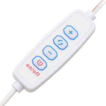 Schminktisch-Set mit LED Grau Sonoma Holzwerkstoff