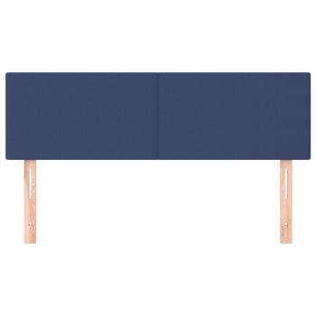 Kopfteile 2 Stk. Blau 72x5x78/88 cm Stoff