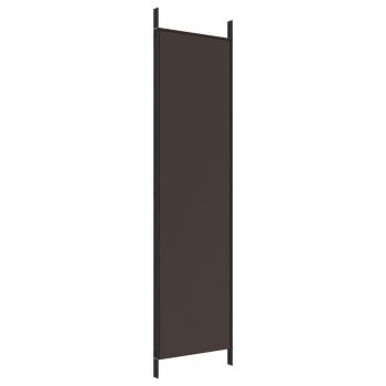  3-tlg. Paravent Braun 150x200 cm Stoff