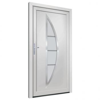 Haustür Weiß 108x208 cm PVC