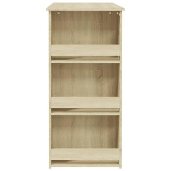 Bartisch mit Regal Sonoma-Eiche 102x50x103,5 cm Holzwerkstoff