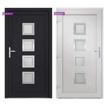 Haustür Anthrazit 108x200 cm PVC