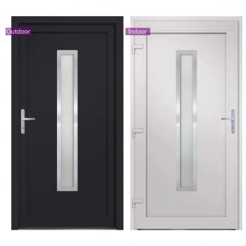 Haustür Anthrazit 108x208 cm PVC