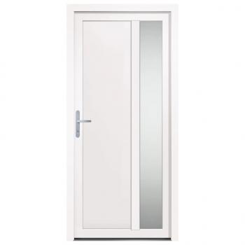 Haustür Weiß 98x208 cm PVC