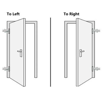Haustür Anthrazit 108x208 cm PVC