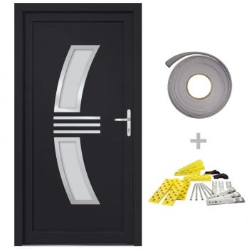 Haustür Anthrazit 108x208 cm PVC