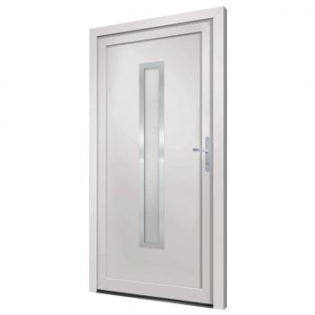 Haustür Weiß 98x190 cm PVC