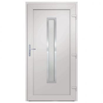 Haustür Weiß 98x190 cm PVC