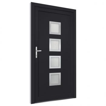 Haustür Anthrazit 98x208 cm PVC
