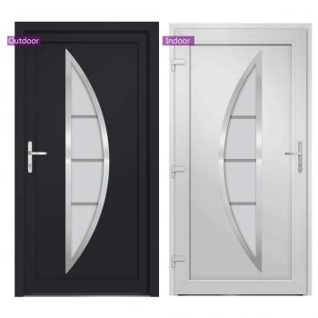 Haustür Anthrazit 108x208 cm PVC