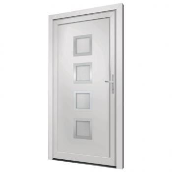 Haustür Weiß 98x208 cm PVC