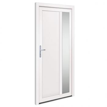 Haustür Weiß 98x200 cm PVC