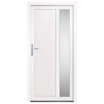 Haustür Weiß 98x200 cm PVC