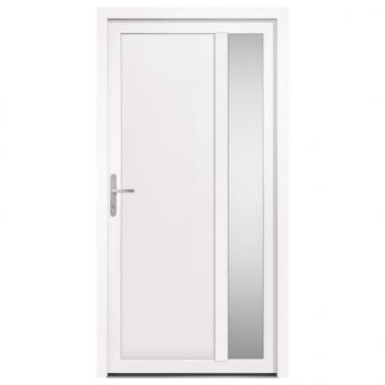 Haustür Weiß 108x208 cm PVC