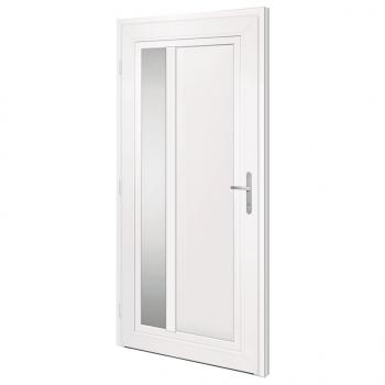 Haustür Weiß 108x208 cm PVC