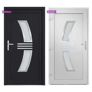 Haustür Anthrazit 108x200 cm PVC