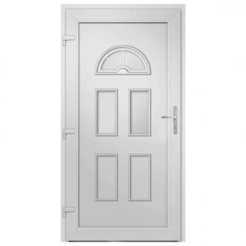 Haustür Weiß 98x198 cm PVC