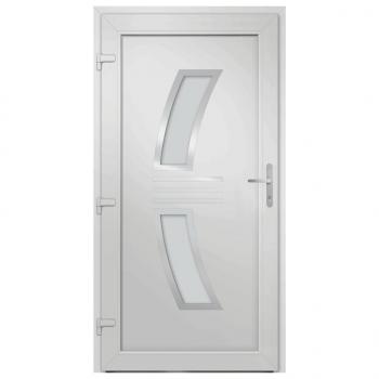 Haustür Weiß 108x208 cm PVC