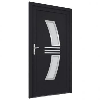 Haustür Anthrazit 98x208 cm PVC