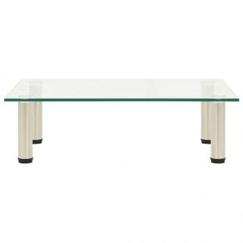 TV-Tisch 60x35x17 cm Transparentes Hartglas