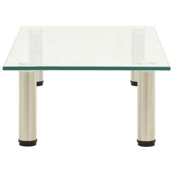 TV-Tisch 60x35x17 cm Transparentes Hartglas