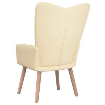 Relaxsessel Cremeweiß Samt