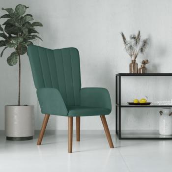 ARDEBO.de - Relaxsessel Dunkelgrün Samt