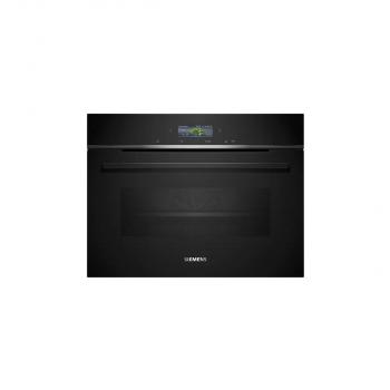ARDEBO.de Siemens CB774G1B1 iQ700 A+ Einbaukompaktbackofen, 59,4 cm breit, 47 L, Kindersicherung, TFT Touchdisplay, Home Connect, schwarz