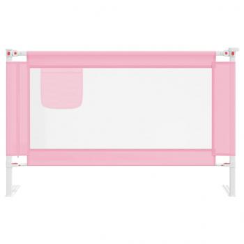 Kleinkind-Bettschutzgitter Rosa 120x25 cm Stoff