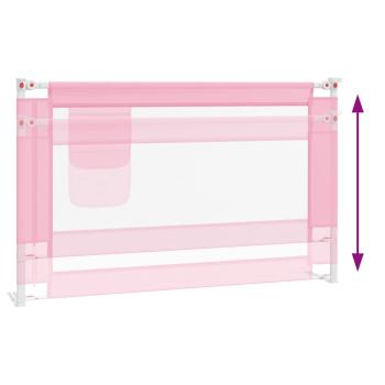 Kleinkind-Bettschutzgitter Rosa 120x25 cm Stoff