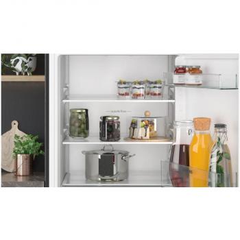 Siemens KI21RNSE0 iQ100 Einbaukühlschrank, Nischenhöhe: 88 cm, 136 L, Schleppscharnier, extrem leise, Home Connect, LED-Beleuchtung, weiß