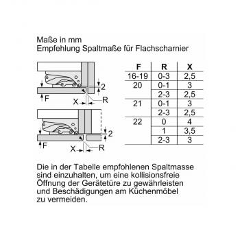 Siemens KI31RADD1 iQ500 Einbaukühlschrank, Nischenhöhe 102,5 cm, 165 L, Flachscharnier, SoftClosing, Super Cooling, hyperFresh, weiß