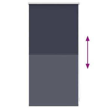 Verdunkelungsrollo 44,4 x 100 cm, Stoffbreite 40 cm, Grau