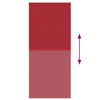 Verdunkelungsrollo 80 x 230 cm rot